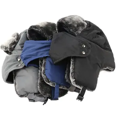 New Men's Cold-Proof Ski Hat with Windproof Mask