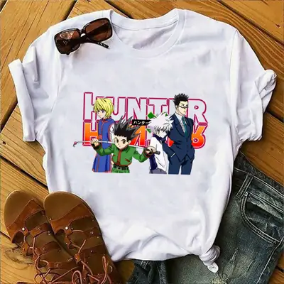 Japanese Anime HUNTER x HUNTER ShorT Top White