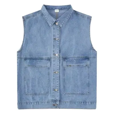 Women's Sleeveless Denim Vest Autumn Slimming Harajuku