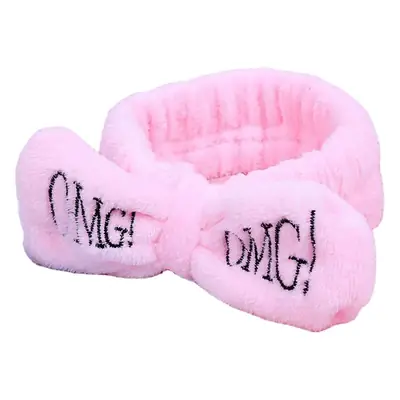 OMG Coral Fleece Headband Bow for Girls
