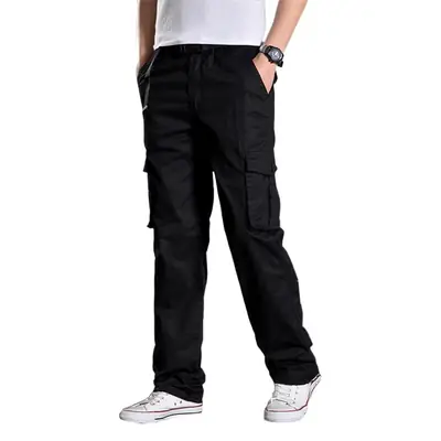 Men's Cotton Multi-Bag Trousers Green Black Brown