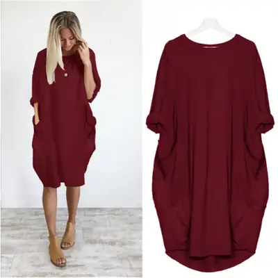 Light Blue Long Sleeve Commuter Dress for Women