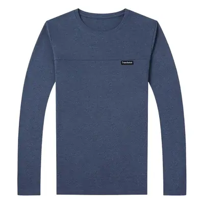 Men's Long Sleeve Korean T-Shirt Brown Casual Wear