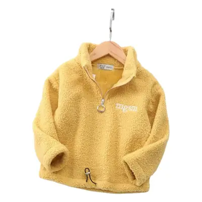 Black Velvet Teddy Sweatshirt Jacket for Boys Spring New Letter