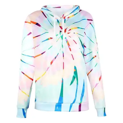 Women's Tie-Dye Hooded Sweatshirt Long Sleeve Autumn Winter