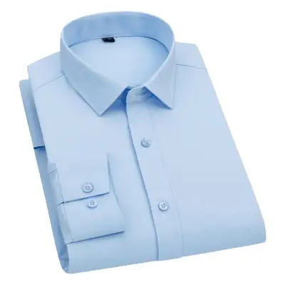 Men's Black Long Sleeve Business Shirt 2020