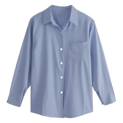 Light Blue Silk Slide Long Sleeve Sunscreen Shirt