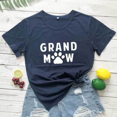 Grand Dog Mow Black T-Shirt Short Sleeve