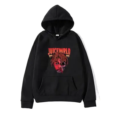 Men's Fleece Hoodie "Juice World" Print Beige