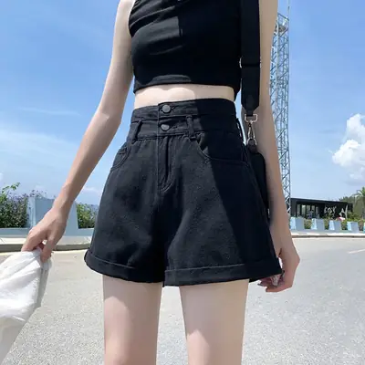 Women Denim Shorts Ultra High Waist 2020 Summer