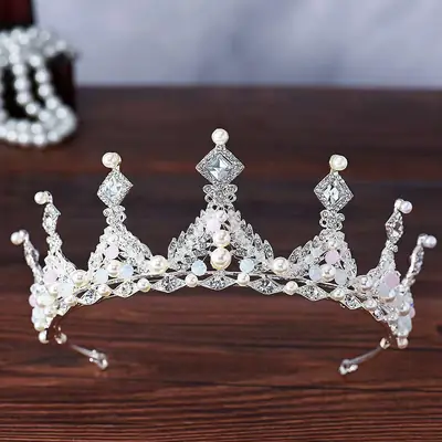 European Crystal Bridal Crown for Princess Bride