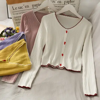 Black Long Sleeve Button Front Shirt for Women 2021