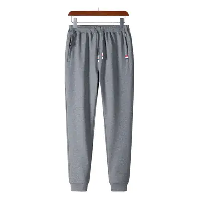 Men Grey Cotton Sweatpants Loose Spring Autumn 2025