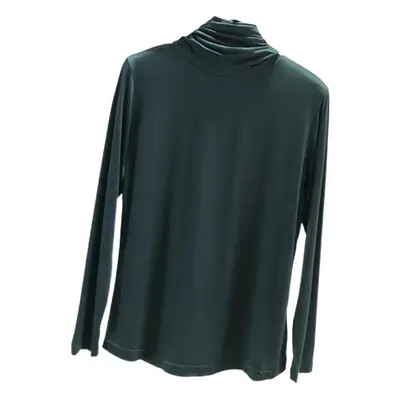 Women's Modal High Collar Top with Loose Fit Long Sleeve