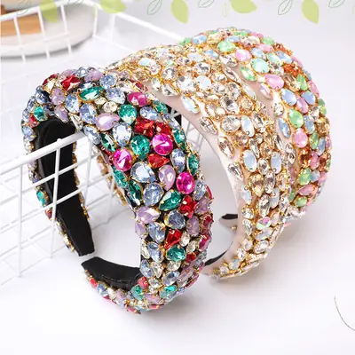 Heavy Diamond Encrusted Hairband for Women