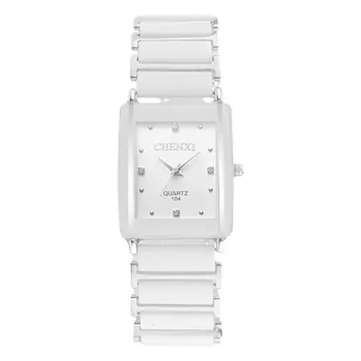 Chenxi Square Couple Watches Black Gold Ceramic Quartz