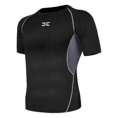 Men Grey Running Hoodie Loose Tight Summer