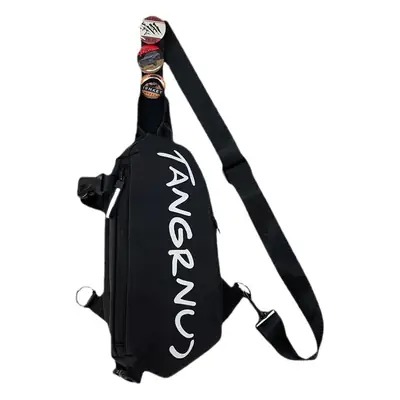 Men's Japanese Style Crossbody Bag Black Casual Sports Bag