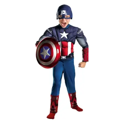 Captain America Muscle Boy Dress up Cosplay Role Play Performance Costume Stage Performance Suit