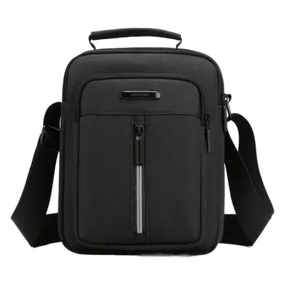 Men's Blue Denim Crossbody Bag Large Capacity Commuting