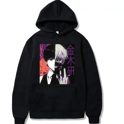 Tokyo Ghoul Kaneki Red Hooded Hoodie for Men