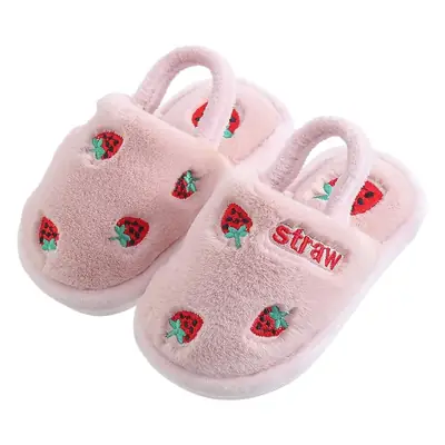 Children's Cotton Slippers Boys' Warm Winter Indoor Household Non-Slip Girl's Cute Cartoon Baby's New Cotton Slippers