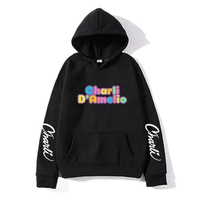 Orange Charli D'Amelio Unisex Hooded Sweatshirt
