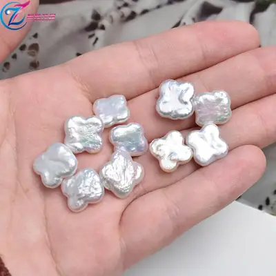 Natural Freshwater Pearl Baroque Clover Petals Jewelry