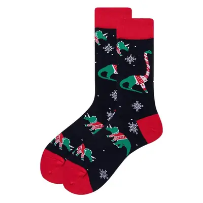 plus size Christmas Stocking Cross-border Holiday Mid-barrel Fun Gift Colorful Cotton Long-barrel Christmas Stocking Men's 41-46 Size