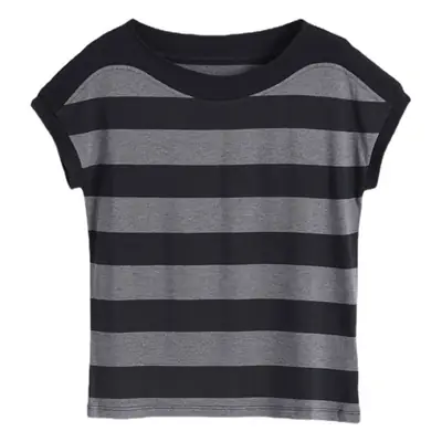 Women Striped T-Shirt Large Summer 2022