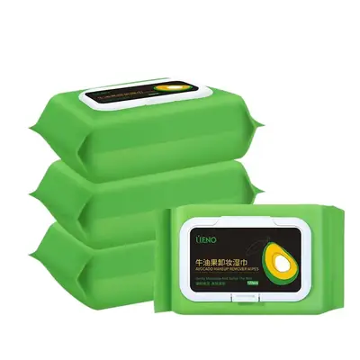 UENO Avocado Wipes 60 Pcs Non-Woven Flip Bag