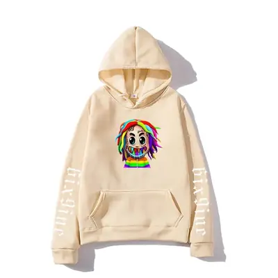 Purple Hoodie with Rainbow Print & "B-ALUM" Design
