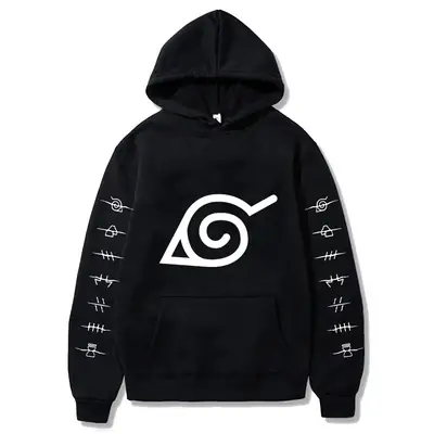 Naruto Cross Border Fleece Hoodie for Men Women