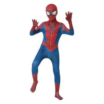 Spider Man Kids Cosplay Costume Red Blue Superhero