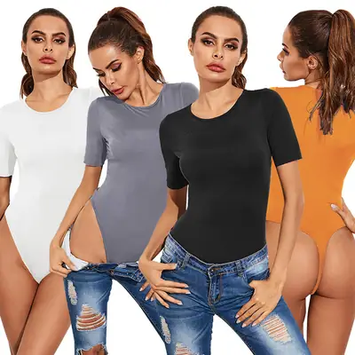 Women's Chest Reveal Slim Fit Orange Top