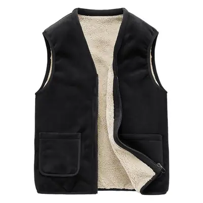Men's Cross-Border Velvet Vest Winter Warm Waistcoat Style