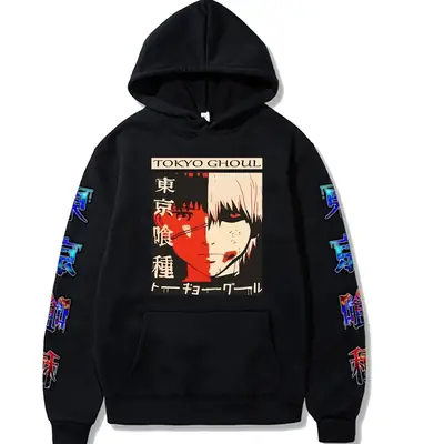 Yellow Tokyo Ghoul Hooded Sweatshirt for Men