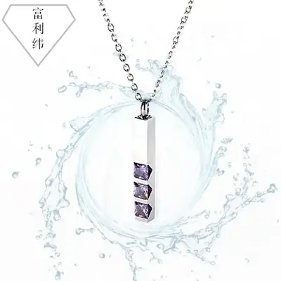 Titanium Diamond Necklace Women's Clavicle Chain New Color Umbrella Pendant