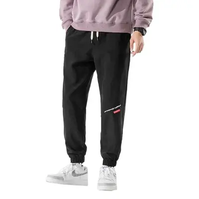 Men's 2025 Printed Leg Pants Grey Loose Casual Sports