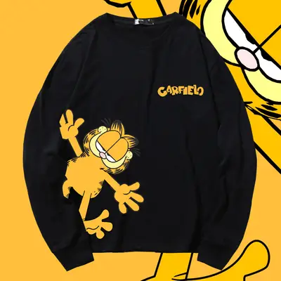 Men's Red Cartoon Long Sleeve T-Shirt