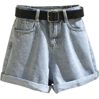 High Waist Denim Shorts Female Summer 2020
