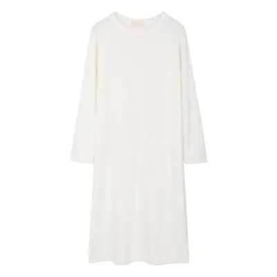 Women's Green & Yellow Over-the-Knee Long Sleeve Dress