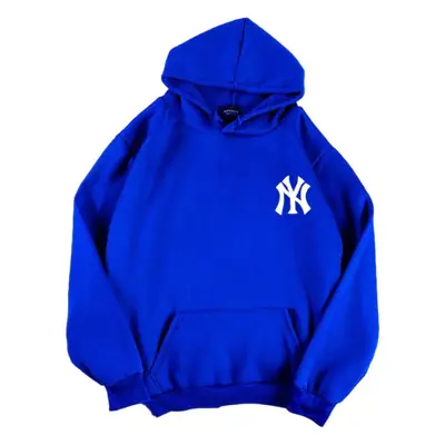 Women Korean Style Yellow NY Logo Hoodie 2024 Winter Casual