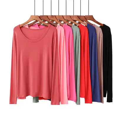 Black Long Sleeve Slim Fit T-Shirt Large