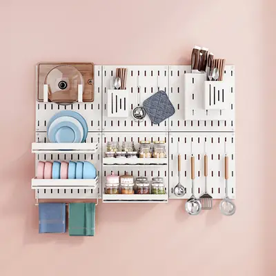 Wall-Mounted Stainless Steel Kitchen Rack 30cm x 9cm