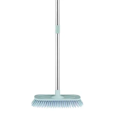 Pink Triangular Floor Brush for Bathroom Tiles Cleaning