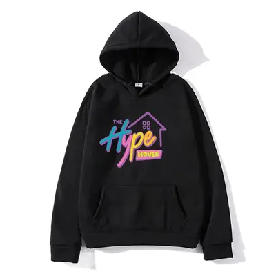 Pink Hoodie with "The Hype House" Print
