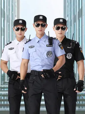 Men's Black Security Training Uniform Suit