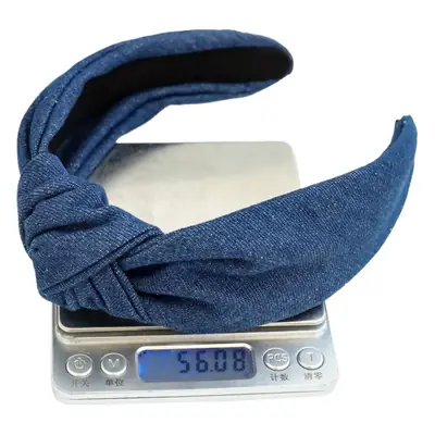 Black Knitted Middle Knot Hairband for Girls