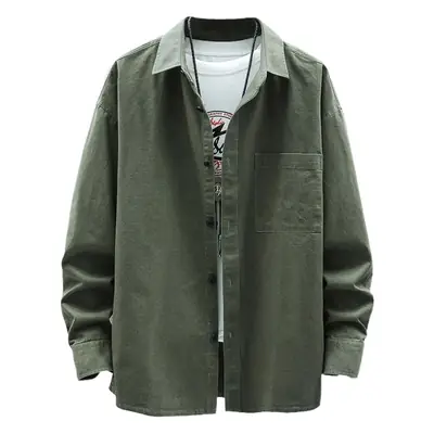 Men's Light Blue Long Sleeve Shirt Autumn Wear